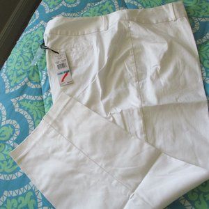 NWT - NUE OPTIONS white pants - sz 20W - MSRP $54.00